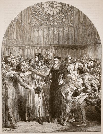Wycliffe erscheint vor den Prälaten in St. Paul